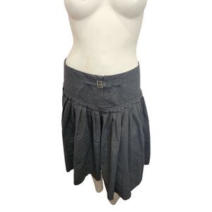 Bloomingdale’s Wool Skirt Size 10 Gray Pleated Mini Flare Career A-Line